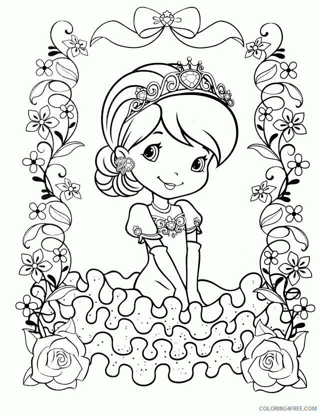 American Girl Doll Coloring Pages Free Printable Sheets Strawberry Shortcake 2021 a Coloring4free
