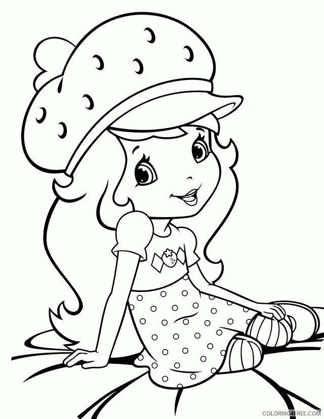 American Girl Doll Coloring Pages Free Printable Sheets Strawberry Shortcake Cool 2021 a Coloring4free