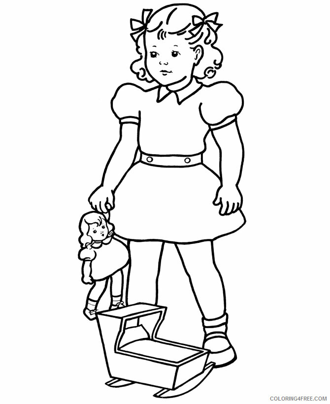 American Girl Doll Coloring Pages Printable Sheets amerrican girl Colouring page 2021 a 5428 Coloring4free