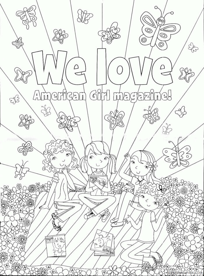 American Girl Printable Coloring Pages Printable Sheets American Girl Doll Page 2021 a 5436 Coloring4free
