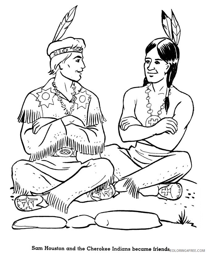 American History Coloring Pages Printable Sheets Native American History pages 2021 a 5472 Coloring4free