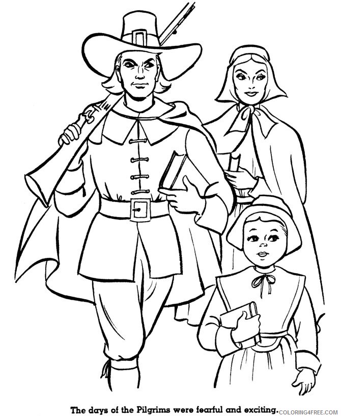American History Coloring Pages Printable Sheets Settlers page 2021 a 5462 Coloring4free