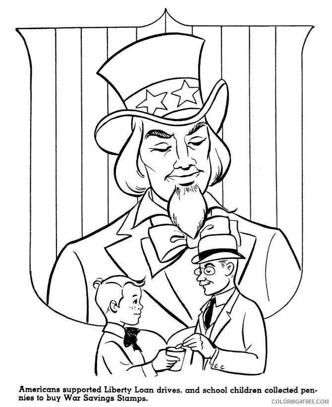 American History Coloring Pages Printable Sheets Uncle Sam history 2021 a 5483 Coloring4free
