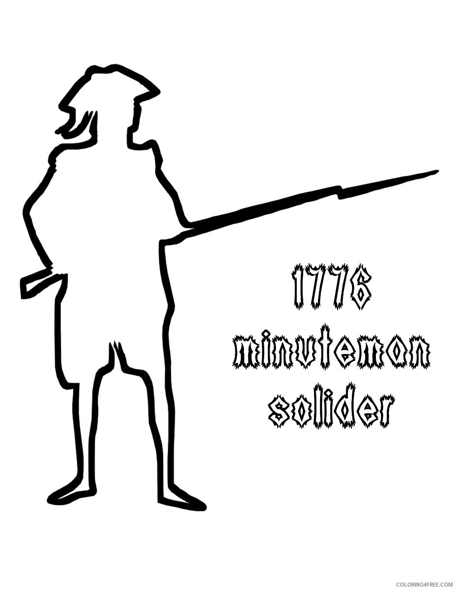 American Revolution Coloring Page Printable Sheets Historic Army Page Military 2021 a 5504 Coloring4free