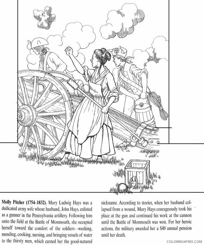 American Revolution Coloring Page Printable Sheets Revolution Pdf 2021 a 5495 Coloring4free