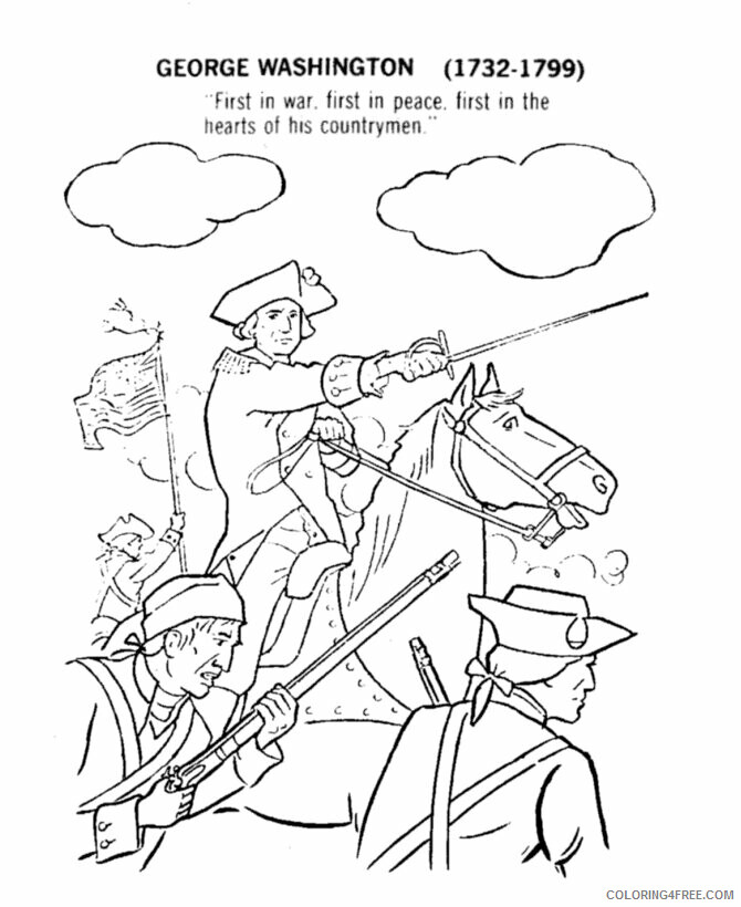 American Revolution Coloring Page Printable Sheets USA Contential Army 2021 a 5512 Coloring4free