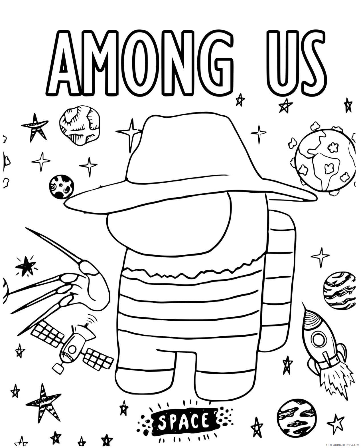 Coloring Pages Printable Among Us Customize and Print