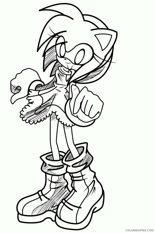 Amy Coloring Pages Printable Sheets Amy Rose Bikini Colouring Pages 2021 a 5607 Coloring4free