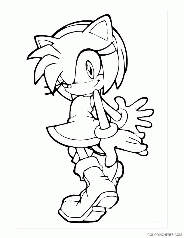 Amy Coloring Pages Printable Sheets Amy Rose Tattoo 2021 a 5611 Coloring4free