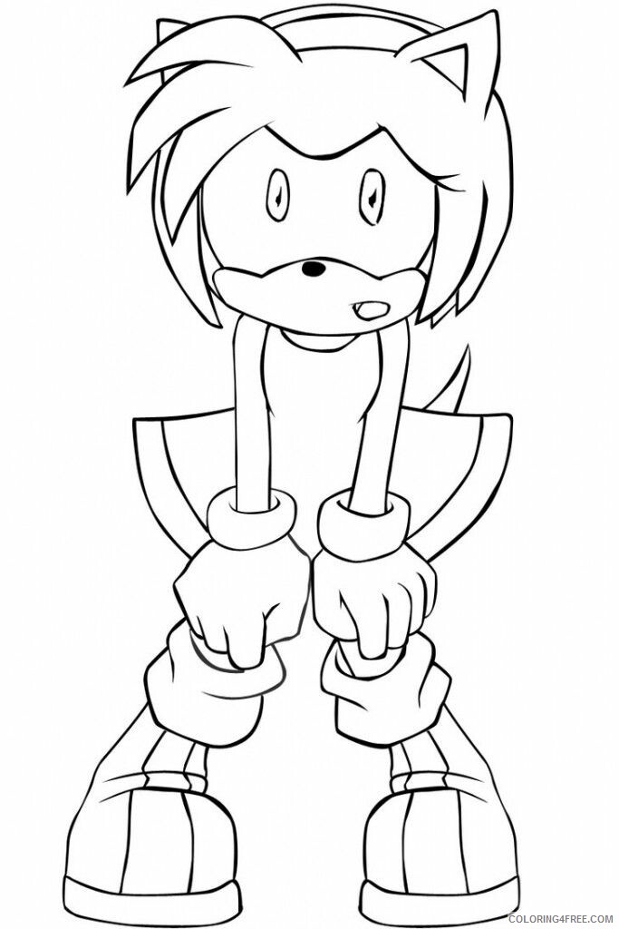 Amy Coloring Pages Printable Sheets Cartoon Sonic Amy Rose Coloring 2021 a 5614 Coloring4free