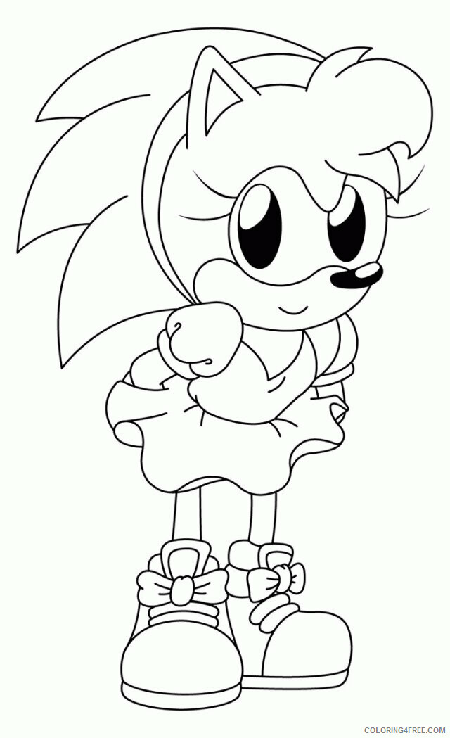 Amy Coloring Pages Printable Sheets Classic Amy By Sonictopfan On 2021 a 5615 Coloring4free