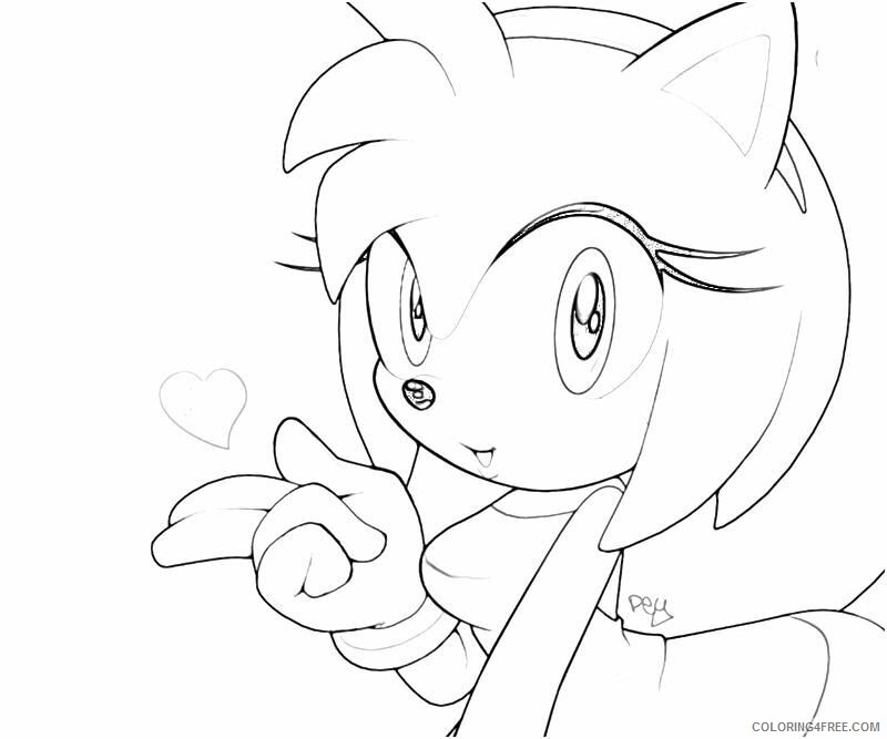 Amy Coloring Pages Printable Sheets Sonic Generations Amy Rose Character 2021 a 5620 Coloring4free