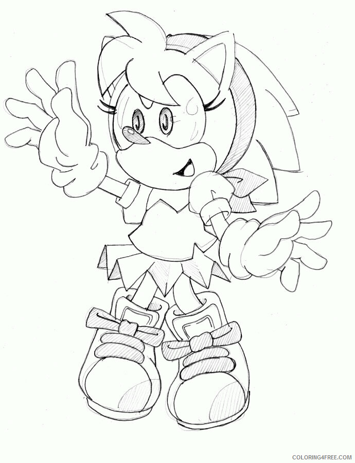 Amy Coloring Pages Printable Sheets The Amy Rose love thread 2021 a 5622 Coloring4free
