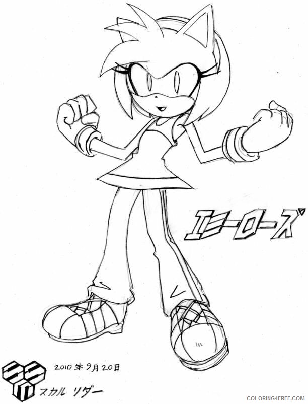 Amy Coloring Pages Printable Sheets The Amy Rose love thread 2021 a 5623 Coloring4free