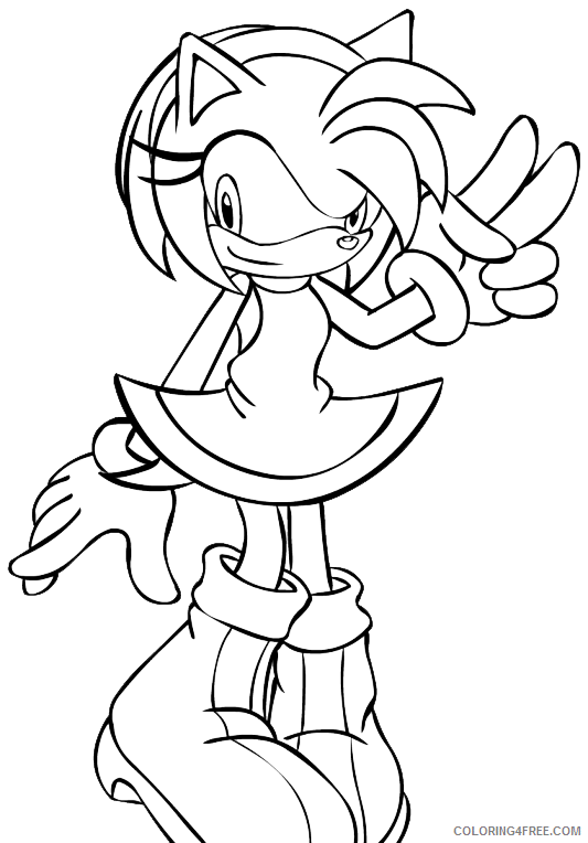 Amy Sonic Coloring Pages Printable Sheets Download Amy Rose Far View 2021 a 5636 Coloring4free