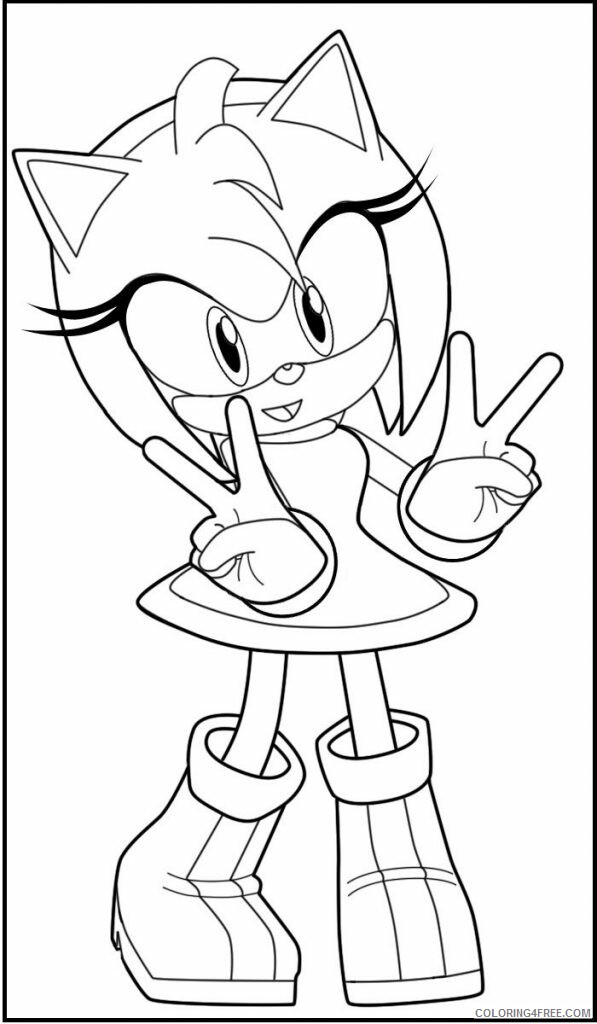 Amy Sonic Coloring Pages Printable Sheets Sonic – coloring 2021 a 5651 Coloring4free
