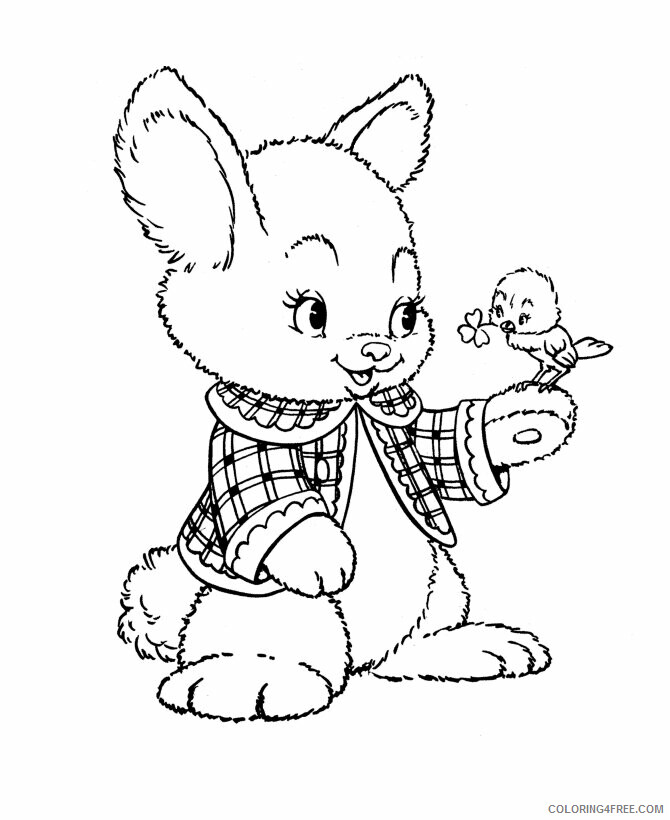 An Easter Bunny Coloring Pages Printable Sheets Easter Bunny BlueBonkers 2021 a 5661 Coloring4free