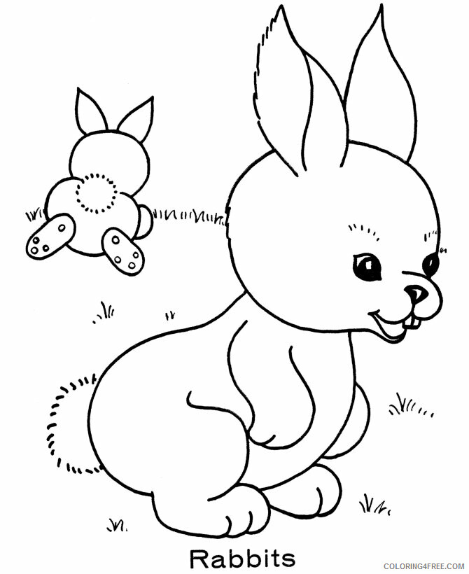 An Easter Bunny Coloring Pages Printable Sheets Easter Bunny BlueBonkers 2021 a 5662 Coloring4free