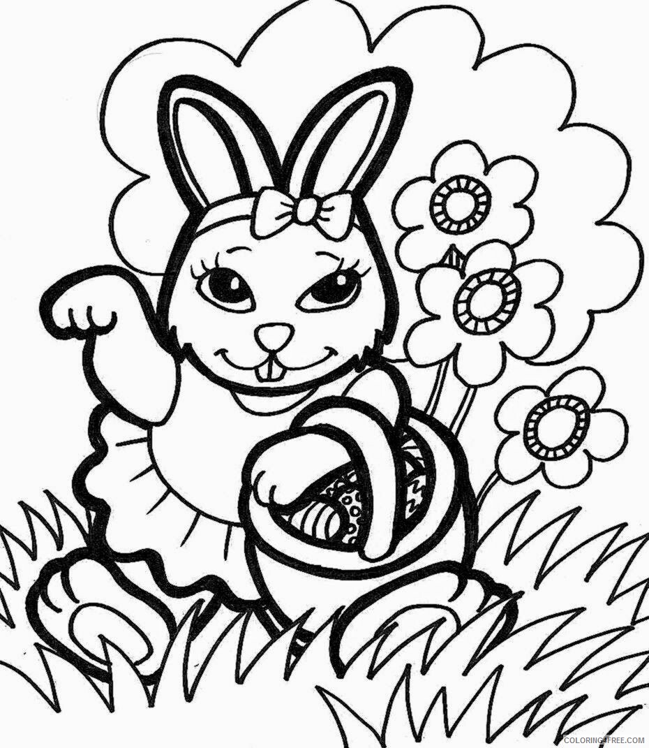 An Easter Bunny Coloring Pages Printable Sheets Easter Bunny Free 2021 a 5669 Coloring4free