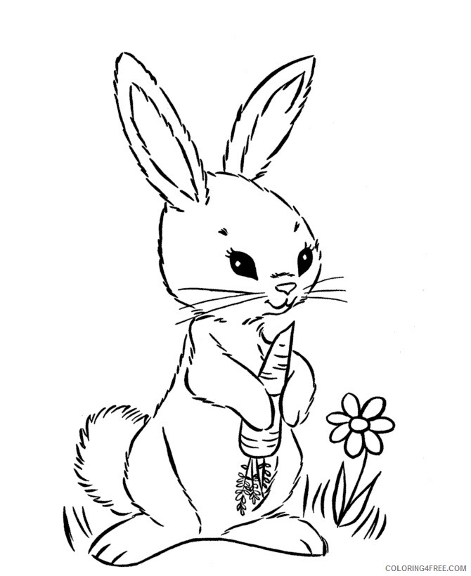 An Easter Bunny Coloring Pages Printable Sheets To Print 4 2021 a 5657 Coloring4free