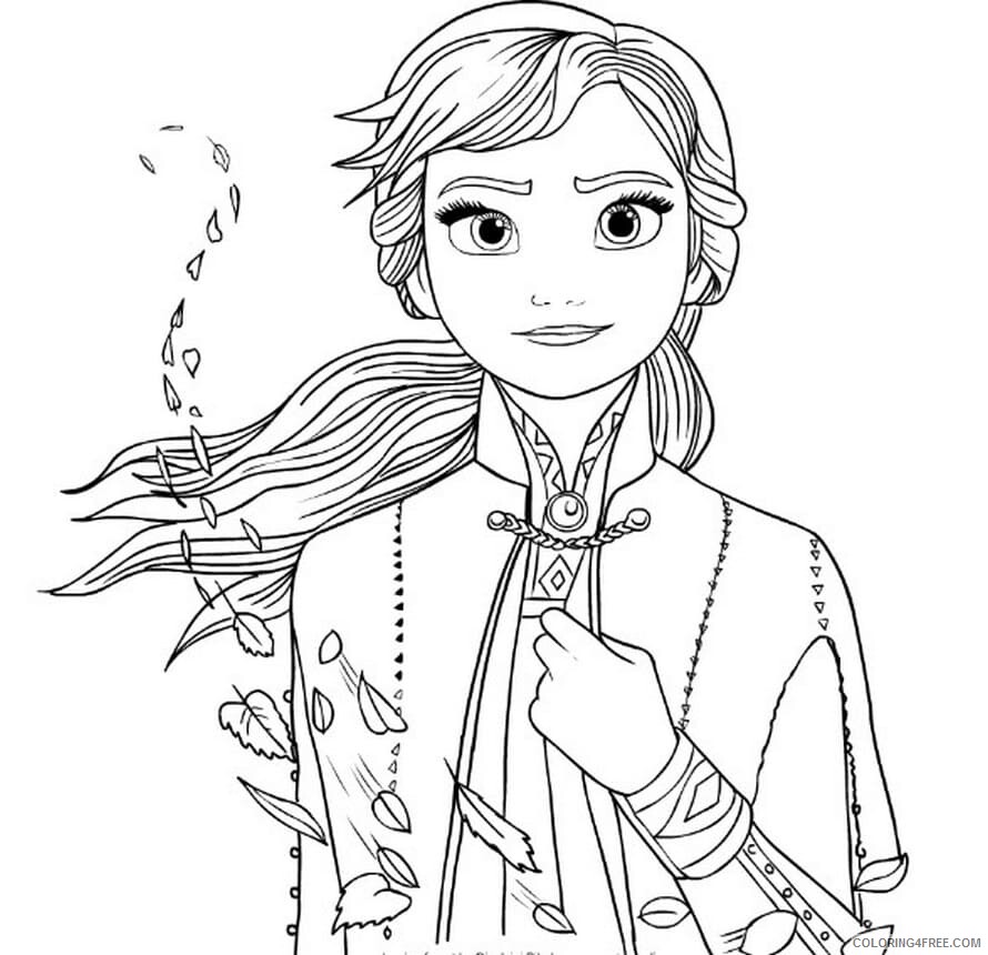 Ana Frozen 2 Coloring Pages Printable Sheets 100 Best Frozen 2 Coloring 2021 a 5674 Coloring4free
