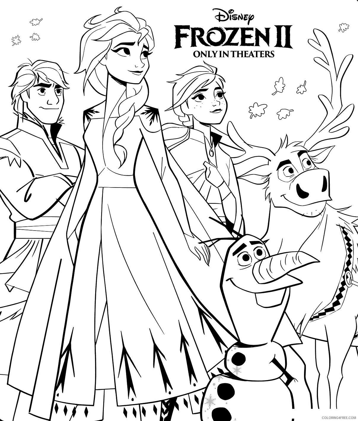 Ana Frozen 2 Coloring Pages Printable Sheets Disney Frozen 2 Pages 2021 a 5677 Coloring4free