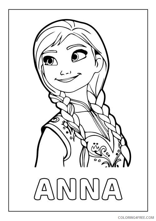 Ana Frozen 2 Coloring Pages Printable Sheets Frozen 2 Princess Anna Printable 2021 a 5688 Coloring4free