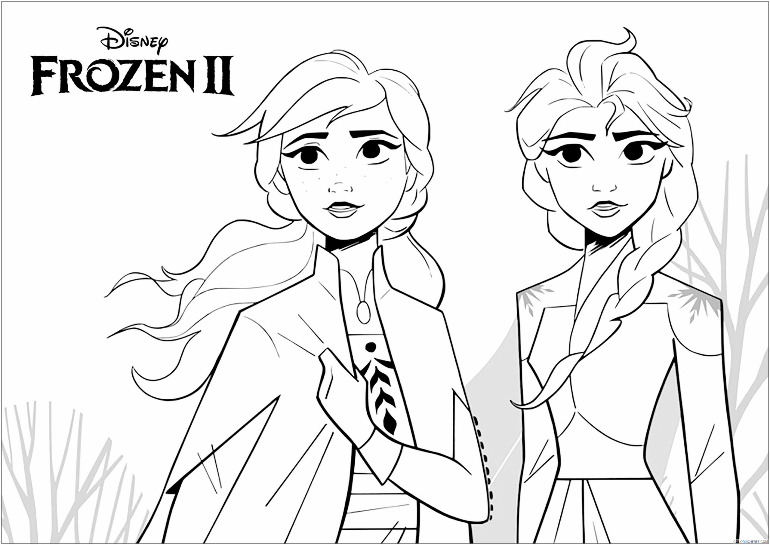 Ana Frozen 2 Coloring Pages Printable Sheets Frozen 2 for kids Frozen 2021 a 5684 Coloring4free