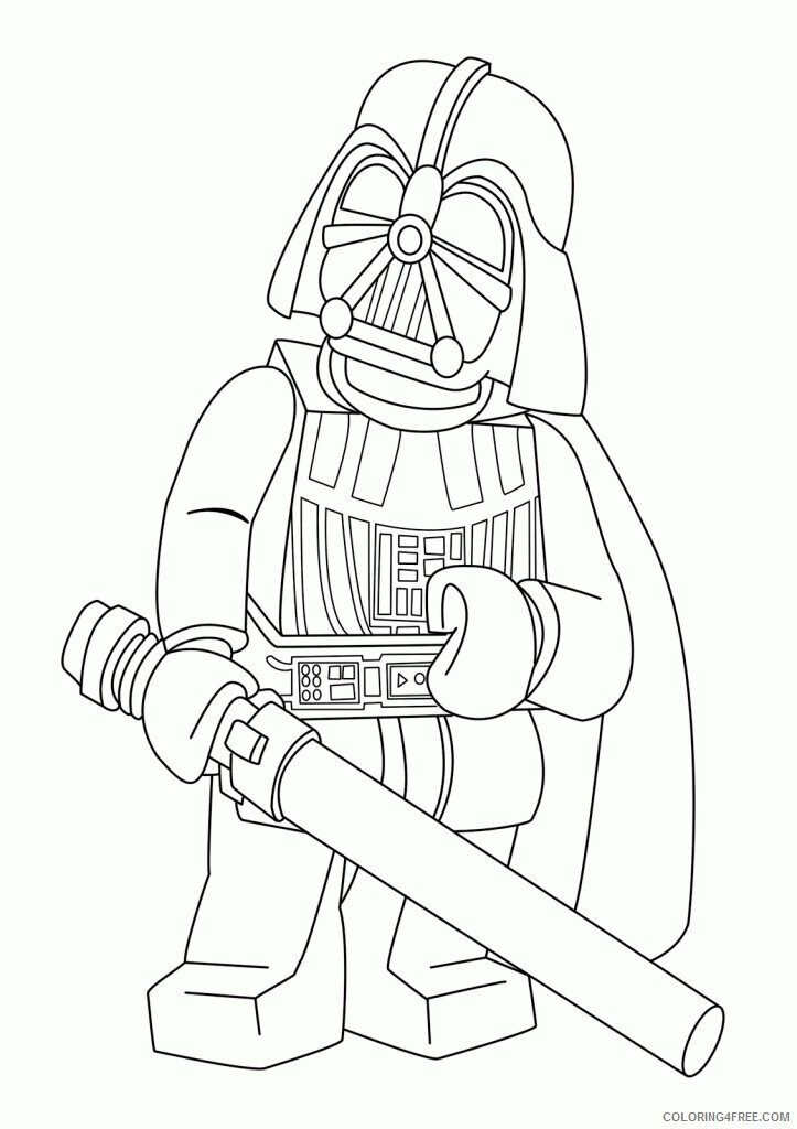 Anakin Coloring Pages Printable Sheets Lego Star Wars Printable Coloring 2021 a 5706 Coloring4free
