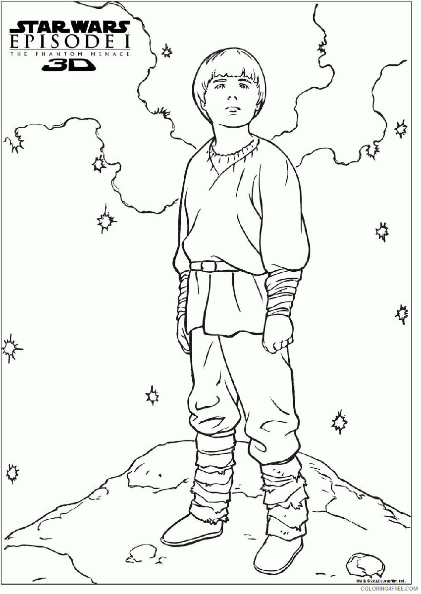 Anakin Skywalker Coloring Page Printable Sheets Star Wars Best 2021 a 5718 Coloring4free