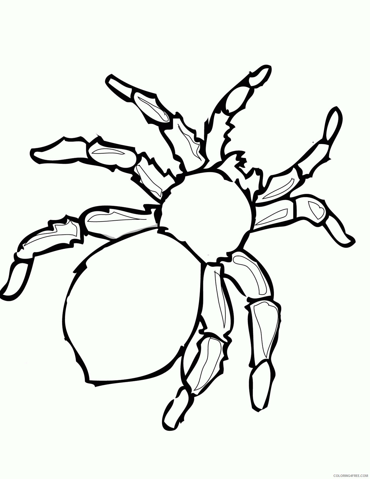 Anansi the Spider Coloring Page Printable Sheets Animal Spider Coloring 2021 a 5735 Coloring4free
