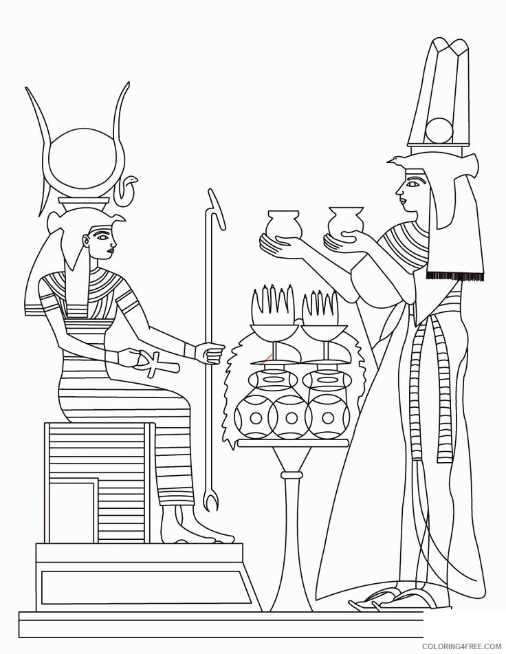 Ancient Egypt Coloring Pages Printable Sheets Related Pictures 2021 a 5842 Coloring4free