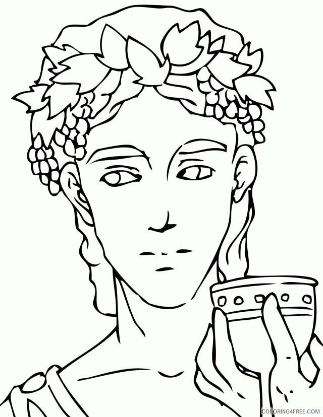 Ancient Greece Coloring Pages Printable Sheets Greek Mythology Greek 2021 a 5867 Coloring4free