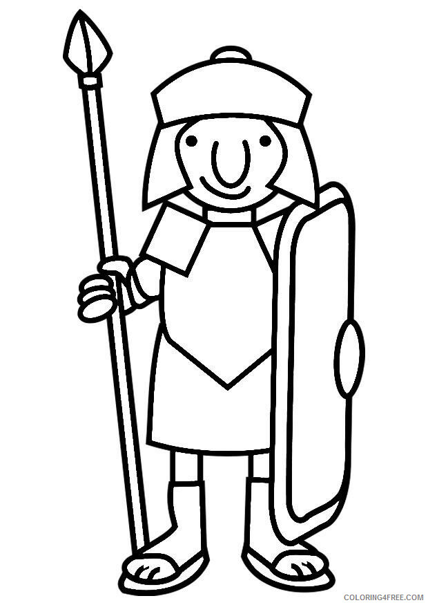 Ancient Roman Coloring Pages Printable Sheets page Roman soldier img 2021 a 5873 Coloring4free