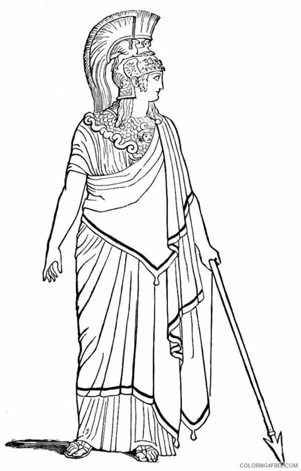 Ancient Roman War Coloring Pages Printable Sheets Ancient Rome Goddess of War 2021 a Coloring4free