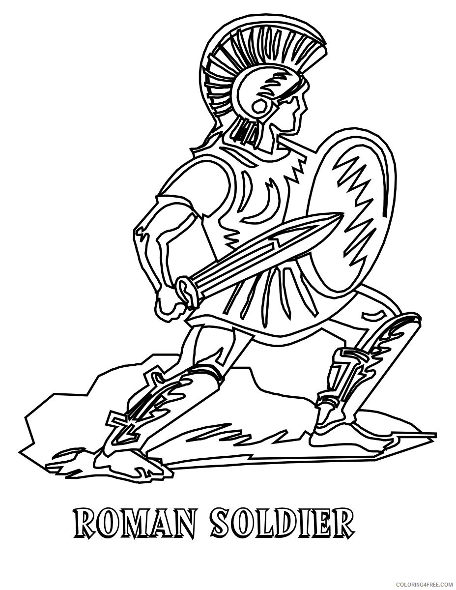 Ancient Roman War Coloring Pages Printable Sheets Historic Army Page Military 2021 a 5883 Coloring4free