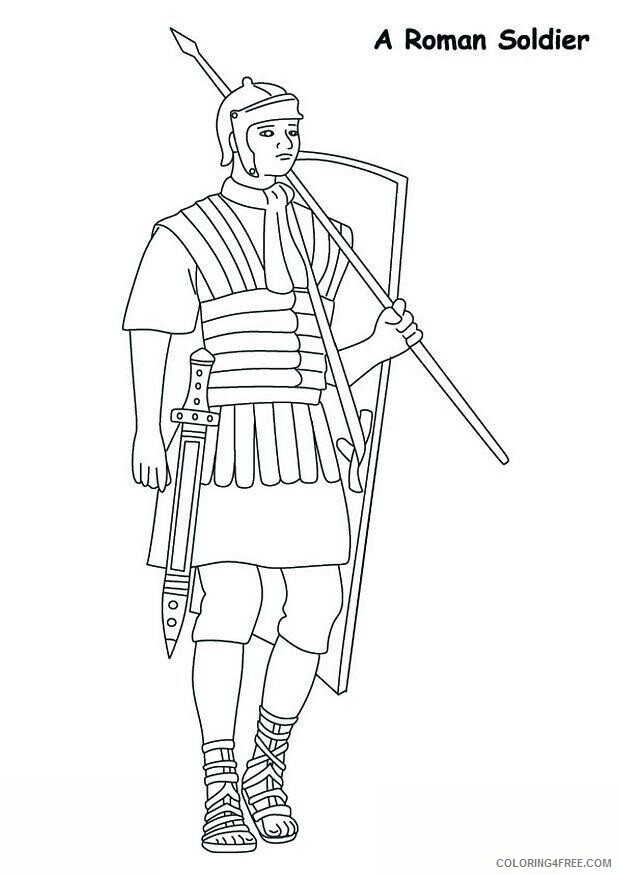 Ancient Roman War Coloring Pages Printable Sheets page Roman soldier img 2021 a 5881 Coloring4free