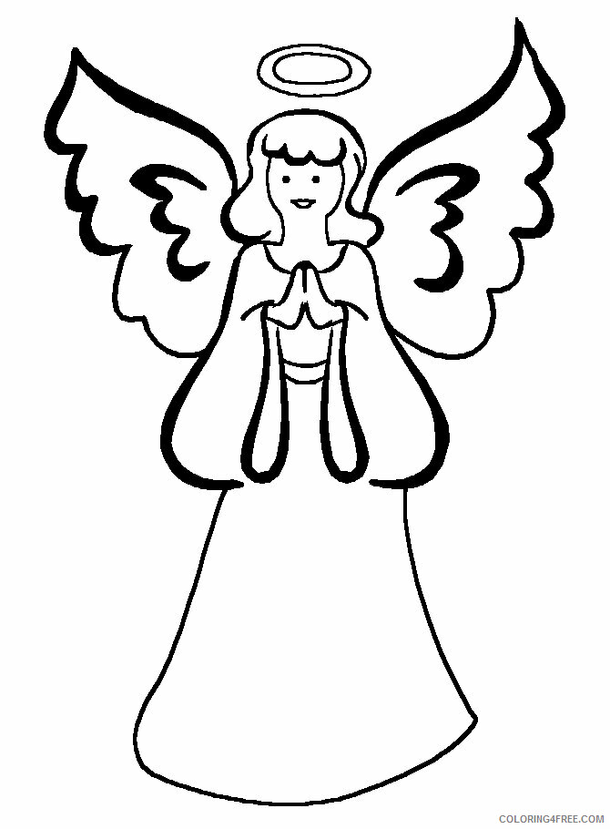 Angel Coloring Book Pages Printable Sheets Angel ColoringMates 1 2021 a 5957 Coloring4free