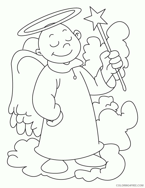 Angel Coloring Book Pages Printable Sheets Angel ColoringMates 2 2021 a 5958 Coloring4free