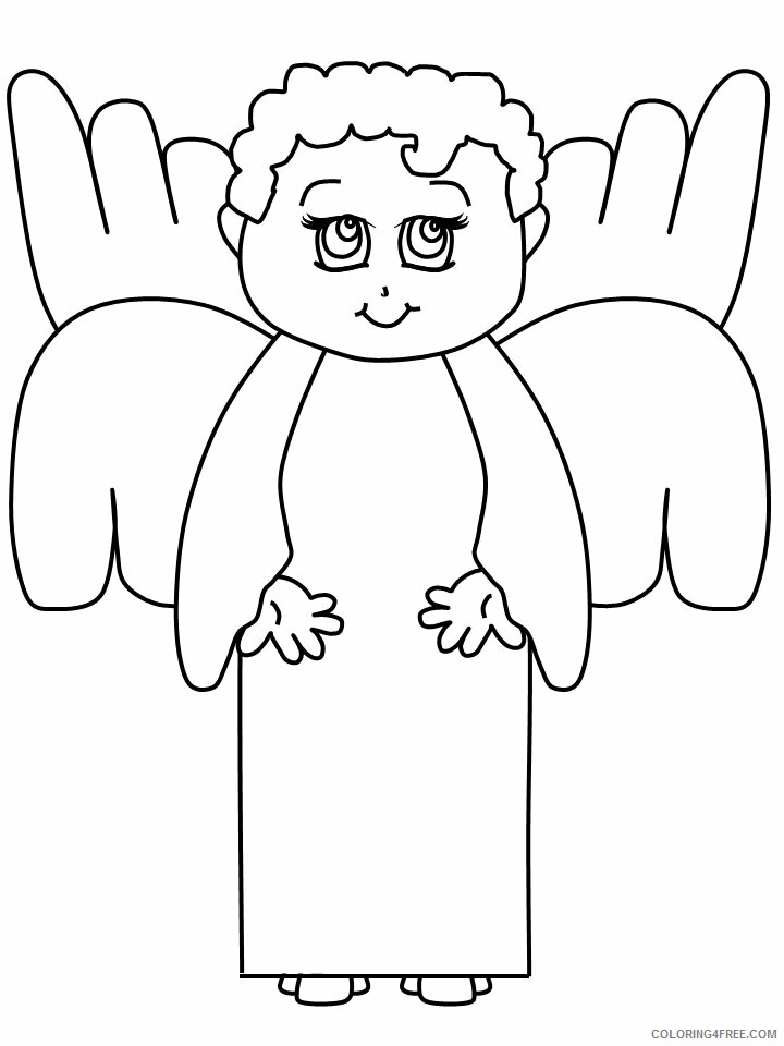 Angel Coloring Book Pages Printable Sheets Angel ColoringMates 4 2021 a 5960 Coloring4free