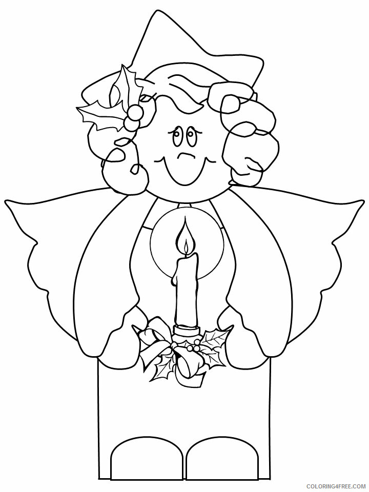 Angel Coloring Book Pages Printable Sheets Angel25 Angels 2021 a 5965 Coloring4free