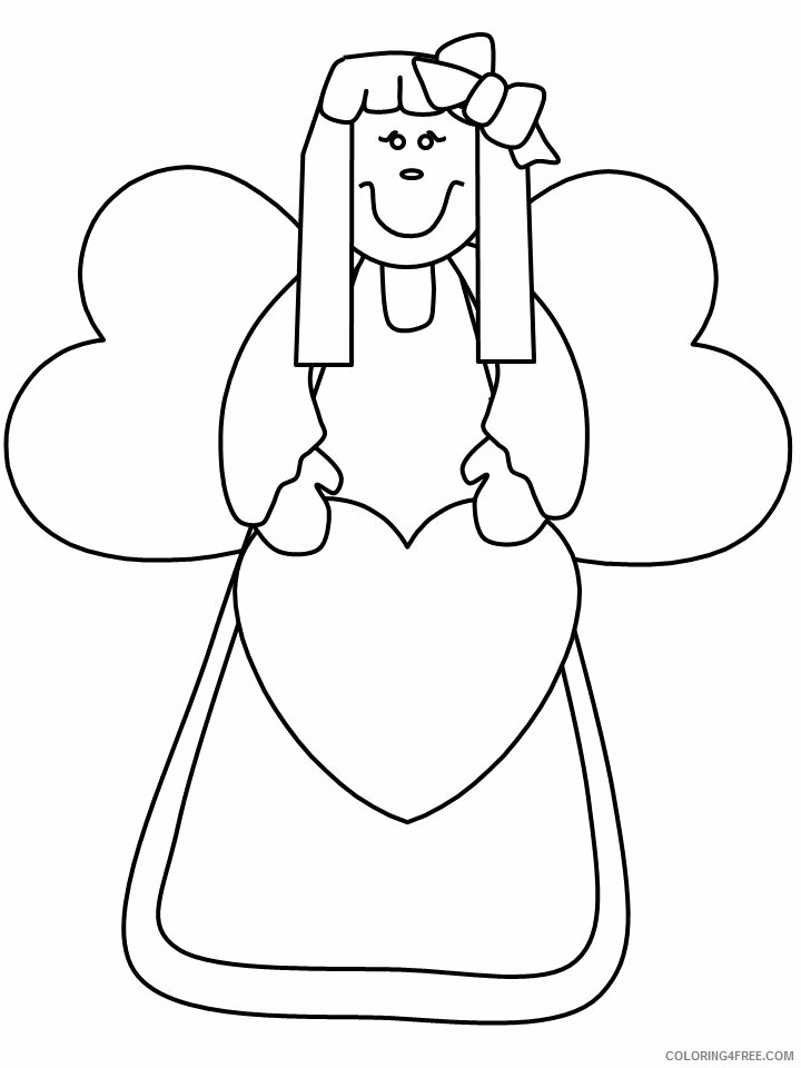 Angel Coloring Book Pages Printable Sheets Angel28 Angels 2021 a 5967 Coloring4free