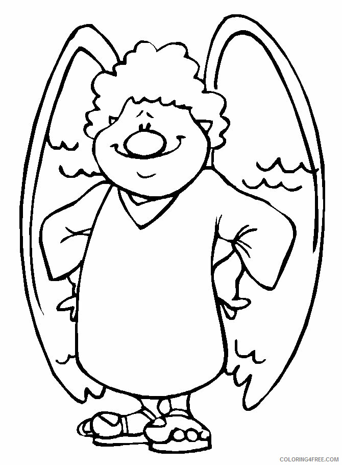 Angel Coloring Book Pages Printable Sheets Angels Angel19 Bible Pages 2021 a 5969 Coloring4free
