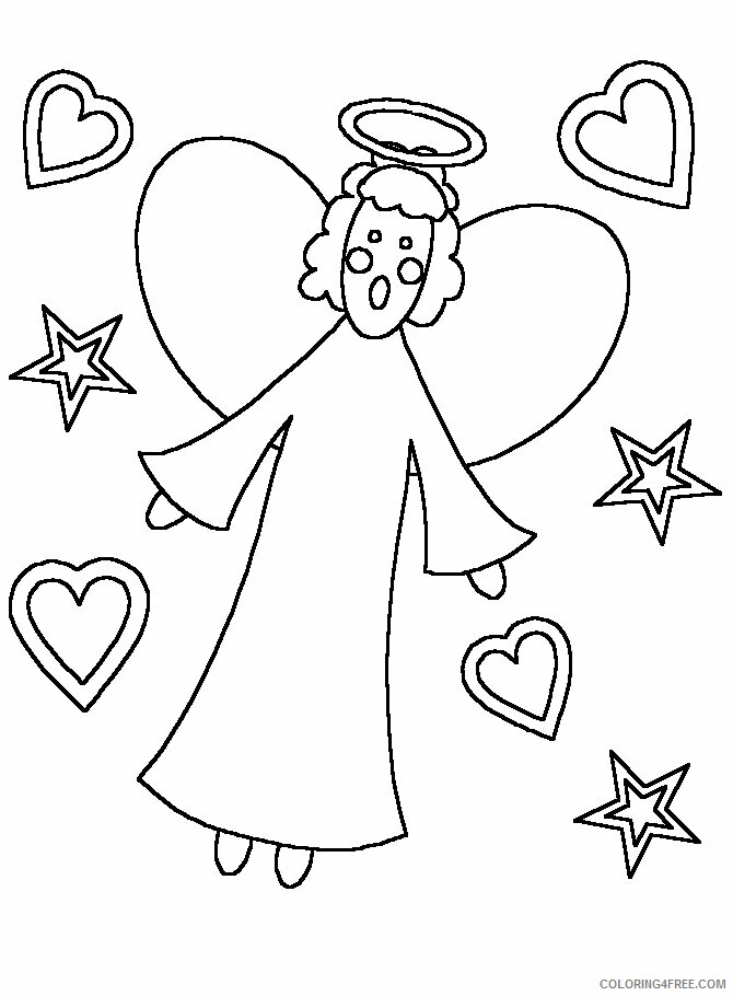 Angel Coloring Book Pages Printable Sheets Angels Angel5 Bible Pages 2021 a 5971 Coloring4free