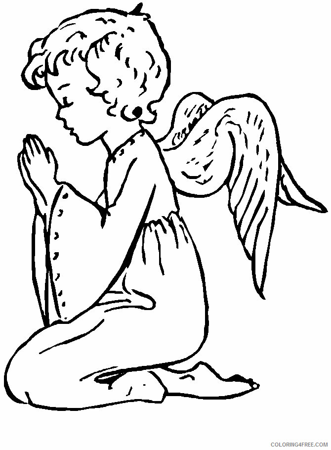 Angel Coloring Book Pages Printable Sheets Free Printable Angel Pages 2021 a 5978 Coloring4free