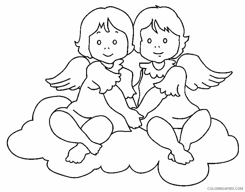 Angel Coloring Pages to Print Printable Sheets Angel Find the 2021 a 5984 Coloring4free