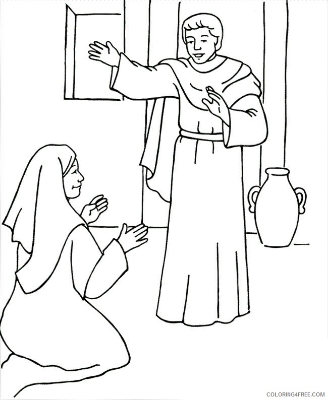Angel Coloring Pages to Print Printable Sheets mary angel Colouring jpg 2021 a 6006 Coloring4free