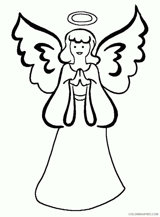 Angel Coloring Pictures Printable Sheets Free printable angel pages 2021 a 6012 Coloring4free