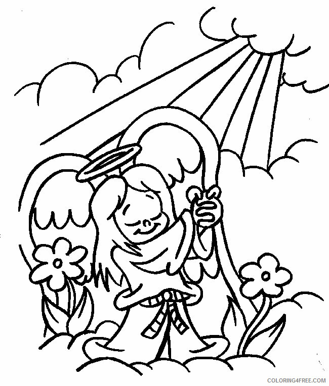 Angel Coloring Printable Sheets angel Google Search 2021 a 5938 Coloring4free