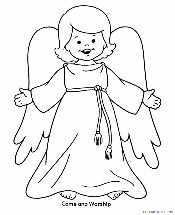 Angel Pictures for Kids Printable Sheets Bible Printables Christmas Kids 2021 a 6044 Coloring4free